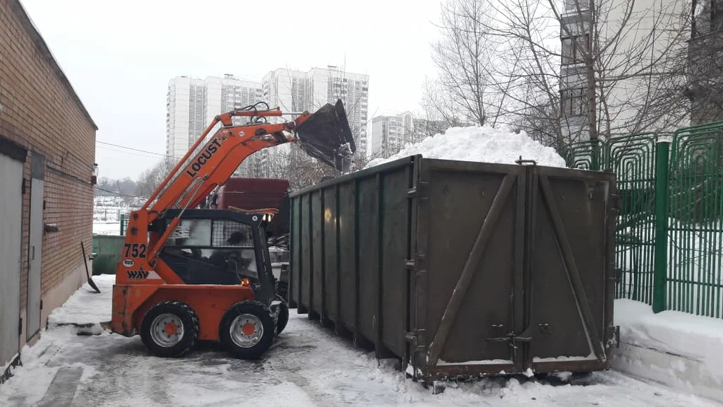 Вывоз снега контейнерами в Черемхове — цена от 3336 руб., заказать контейнер для снега в ПроМусор
